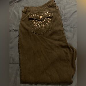 a.n.a. Black boot cut size 22 W blingy jeans